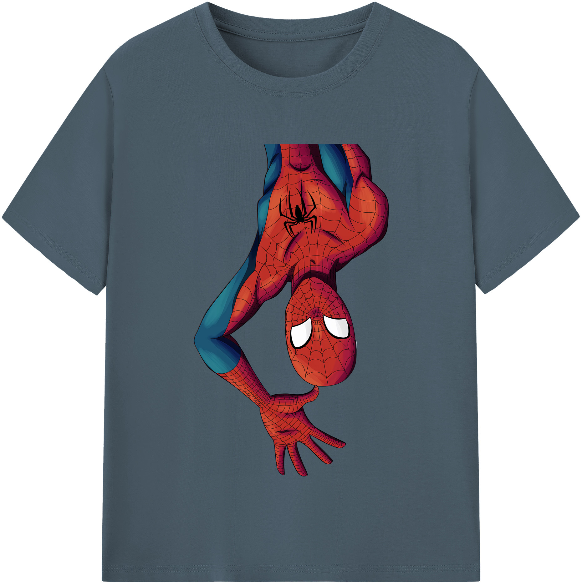 （画像用） Spider Man スパイダーマン 綿100％半袖Tシャツ（フロントプリント）